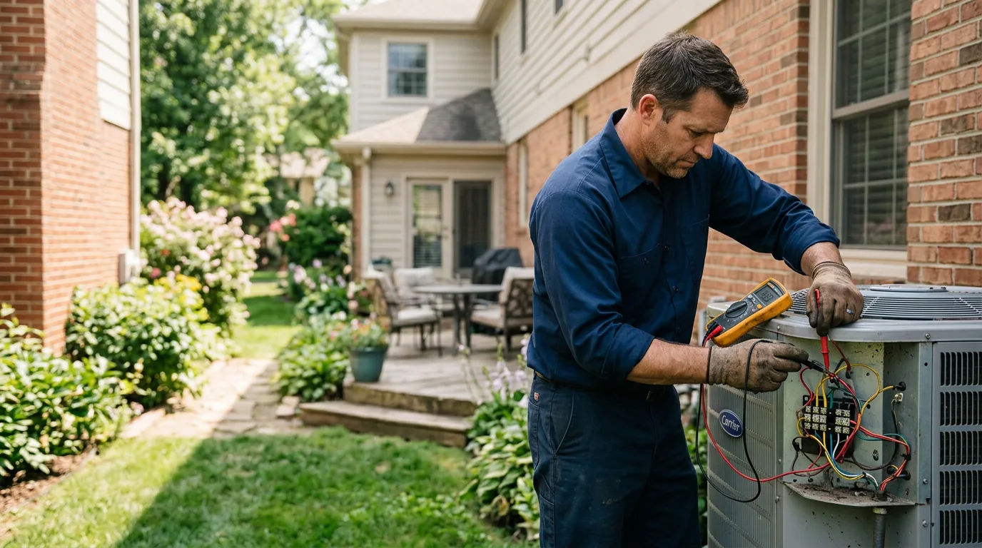 HVAC technician working near Islandia, NY